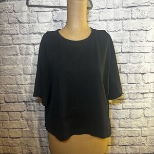 A New Day Black Crop Top